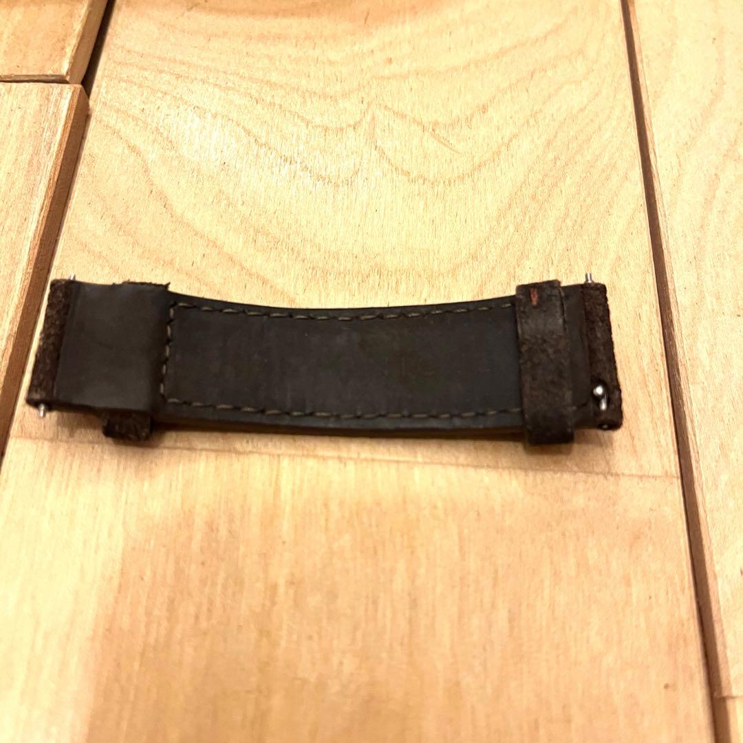 ✔️CORNICHE コーニッシュ クロノグラフ 腕時計 白 本革ベルト 替ベルト