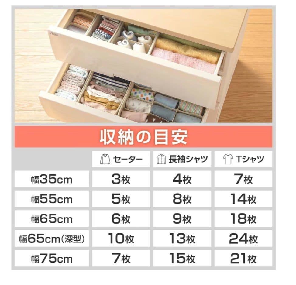 天馬(Tenma) フィッツプラス 7段 幅65×奥行41×高さ144cm