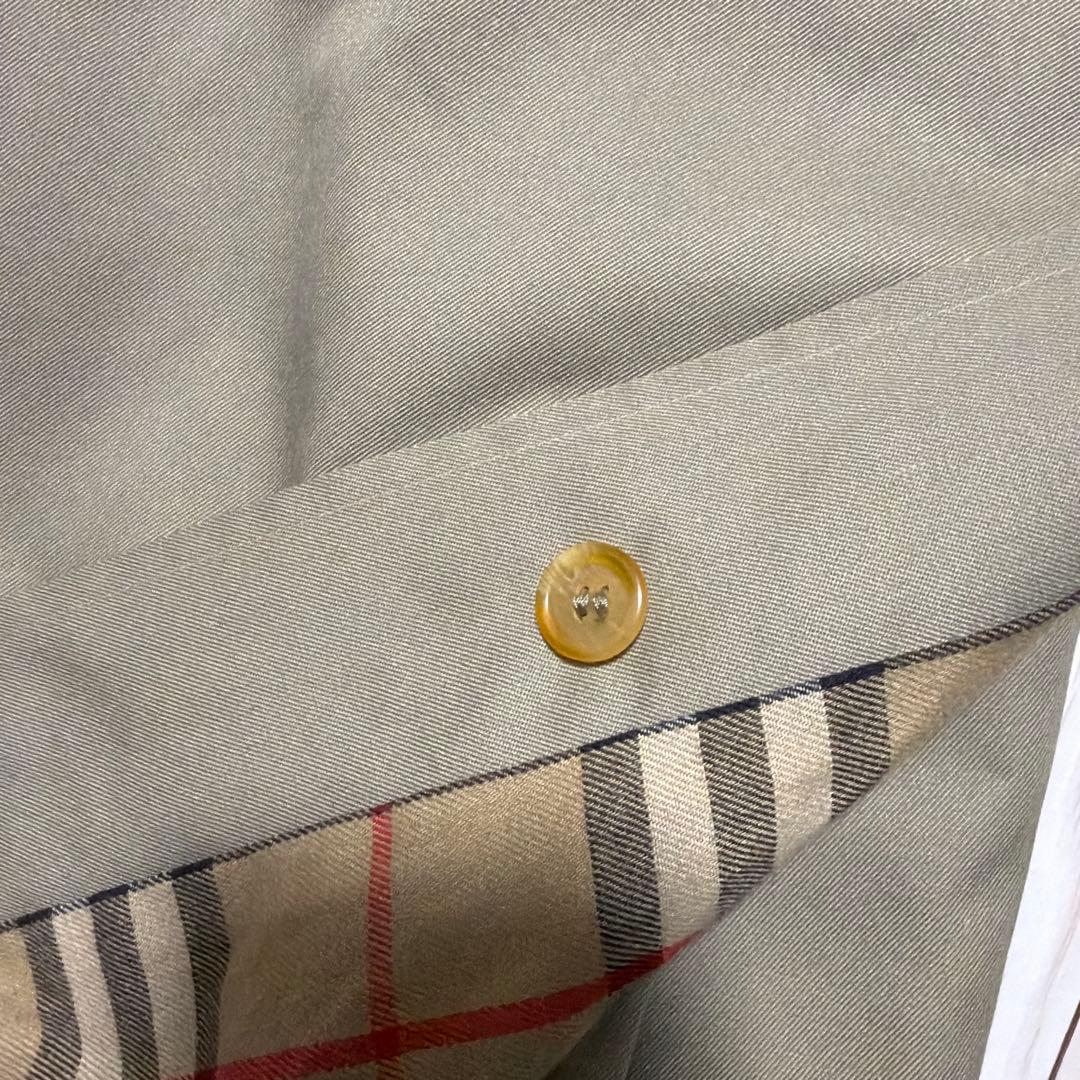 か*お様 極上　イギリス製　バーバリー　バルマカーンコート　ベージュ　ステンカラ