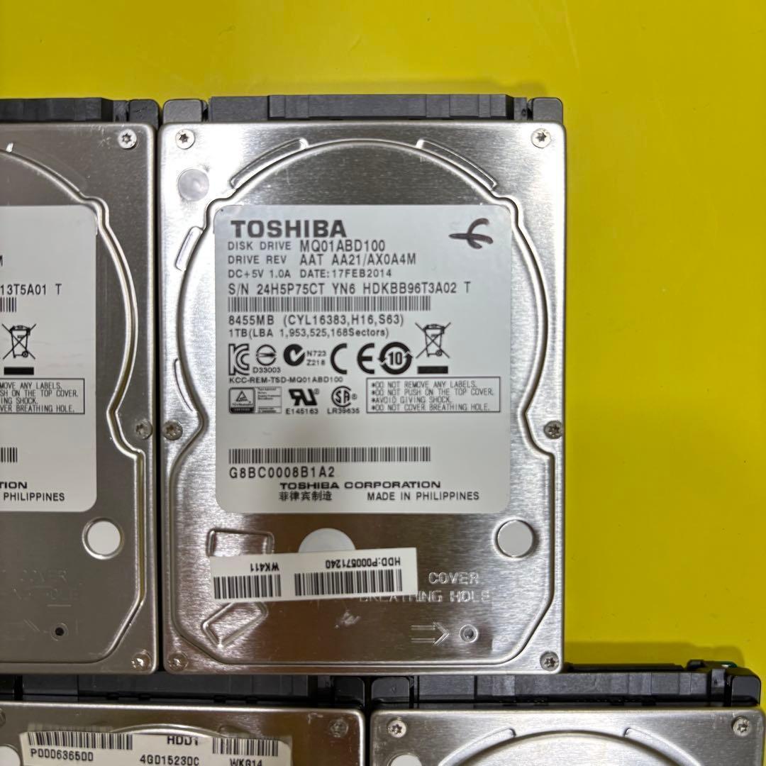 【1TB】【TOSHIBA製 統一‼】★動作良好★2.5インチ★内臓HDD★