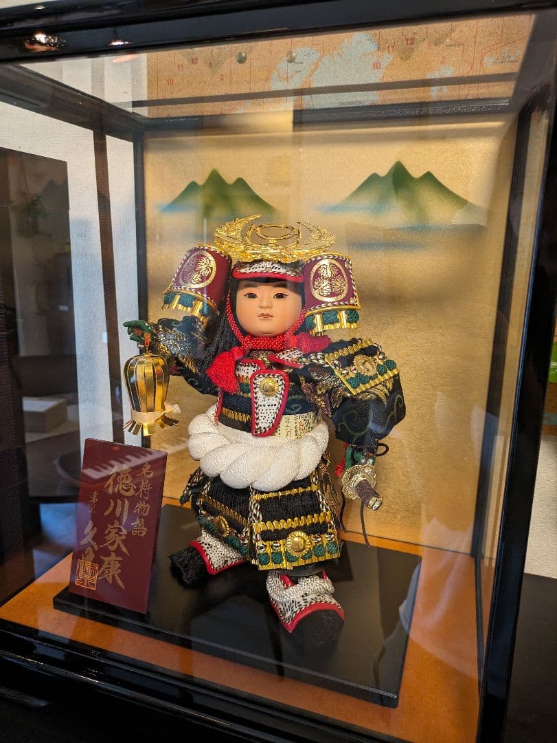 極美品★五月人形★徳川家康　久月「名将物語」武士の鎧　人形　約30cm