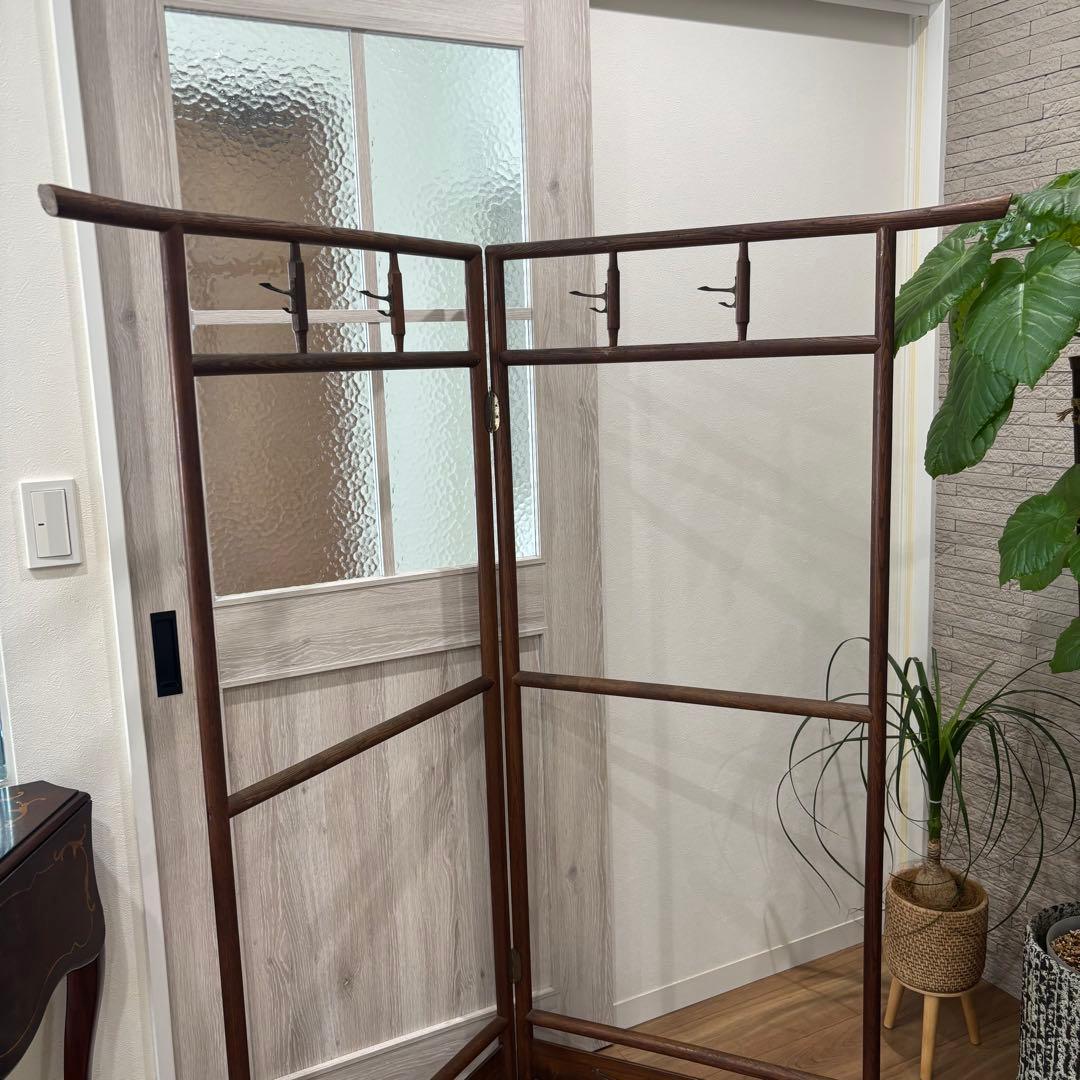 衣紋掛け　木製折りたたみ式 古道具