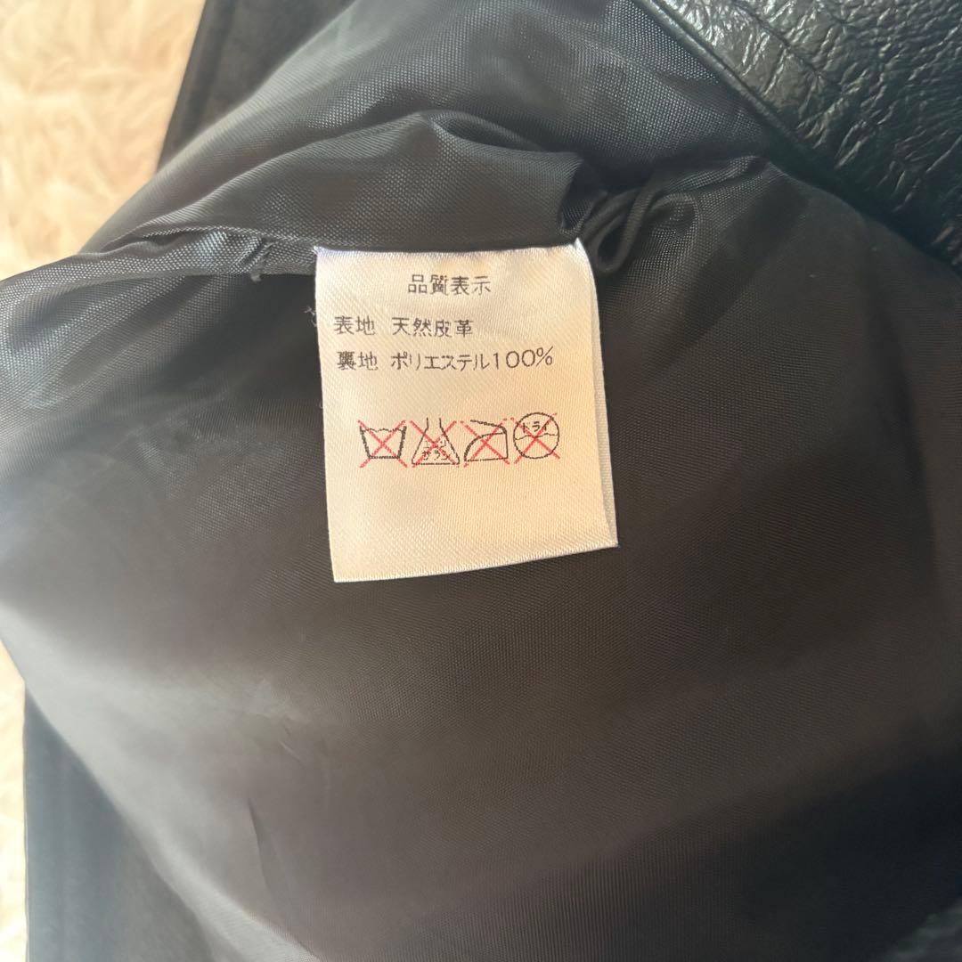 life at your own RISK 黒　ダブルライダースジャケット S