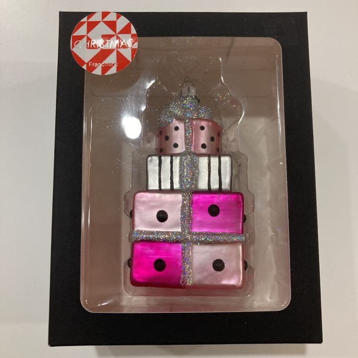 フランフラン ガラス オーナメント ピンク クリスマス プレゼント