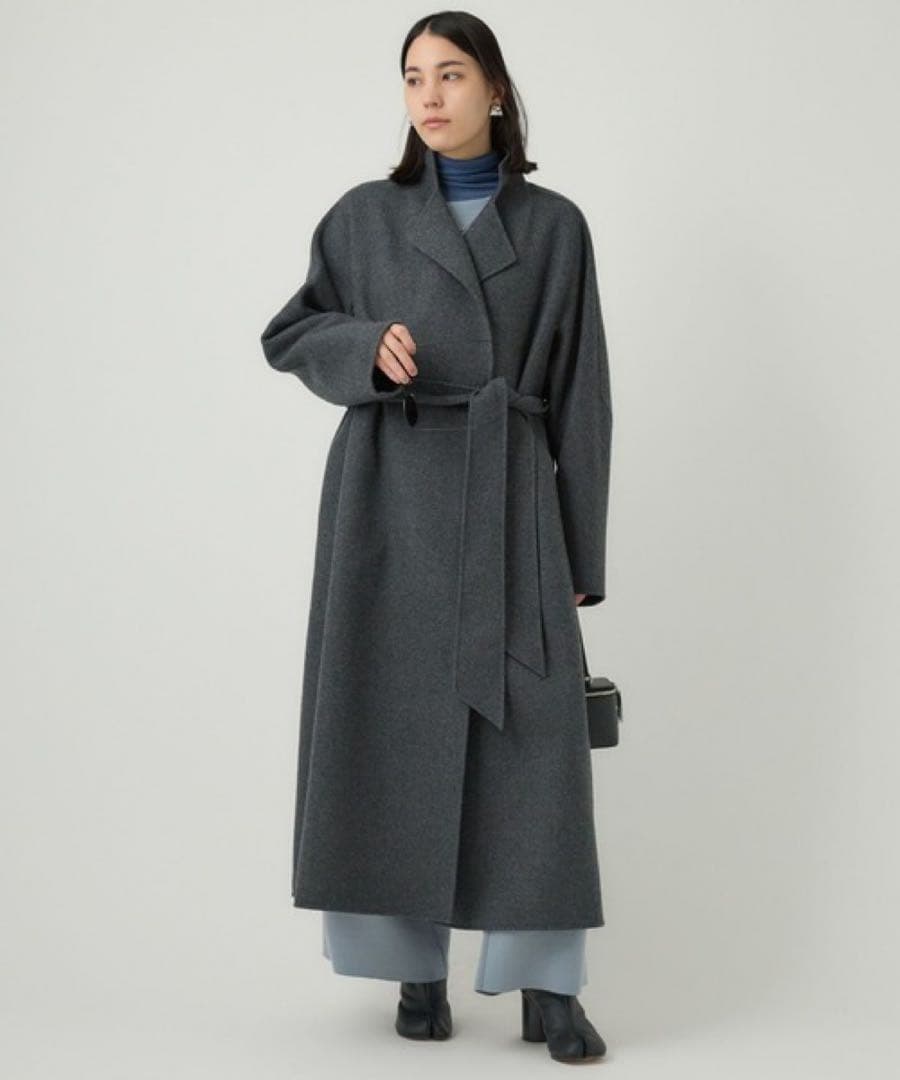 chaosカオスアールスーペリアロングコートグレー