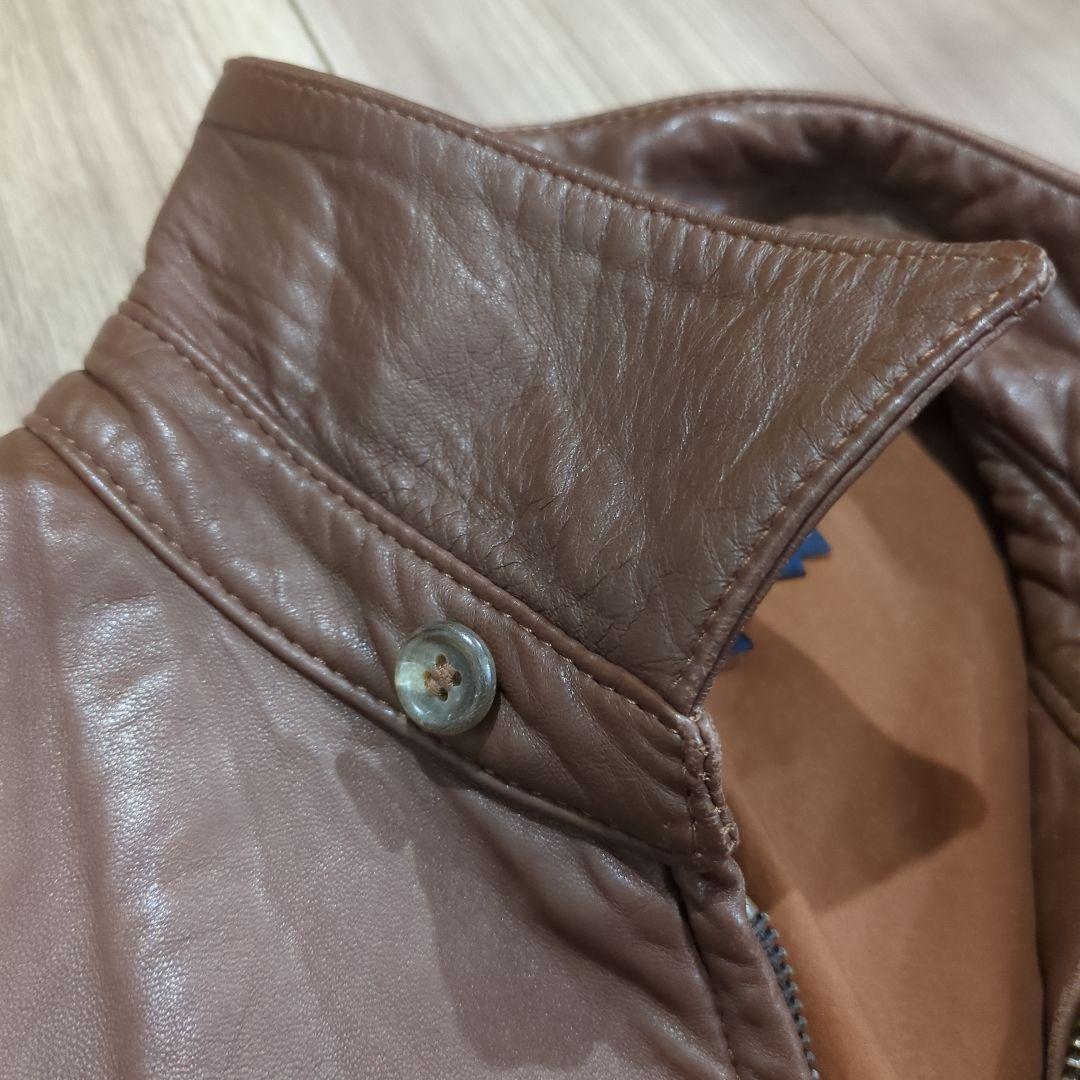 90s ラルフローレン ポニーなし レザーJKT ポルトガル製