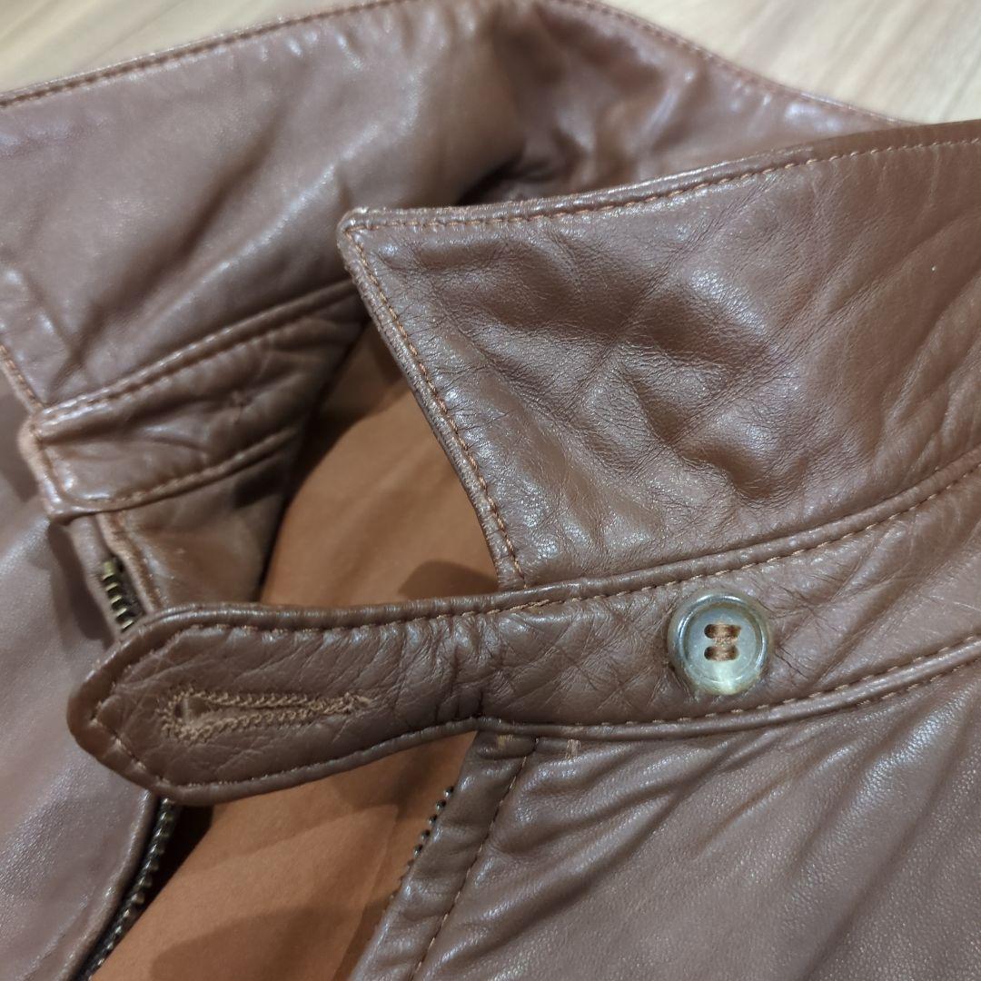 90s ラルフローレン ポニーなし レザーJKT ポルトガル製