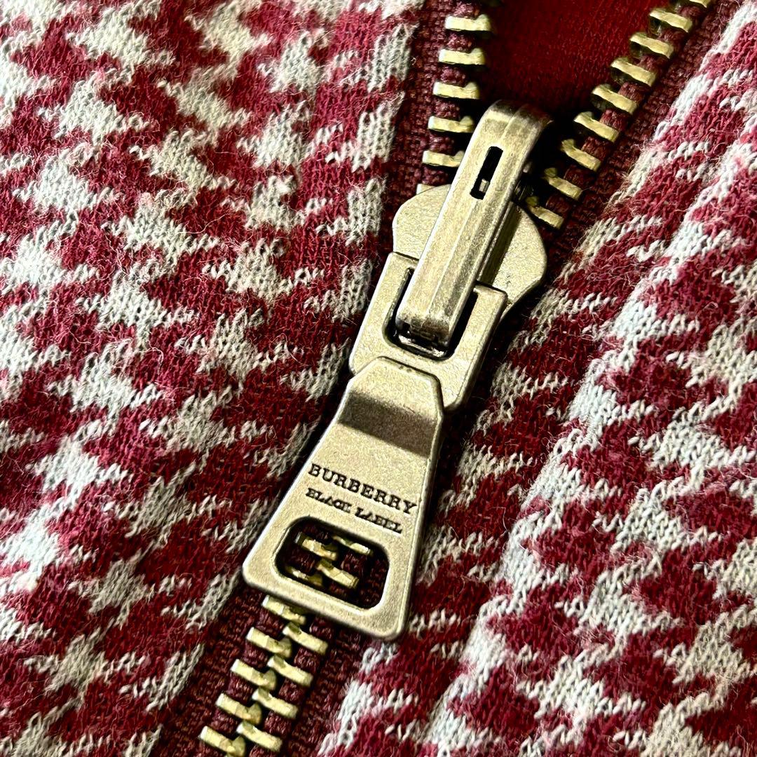 希少 バーバリーブラックレーベル リバーシブル 千鳥柄 ジャケット トラック