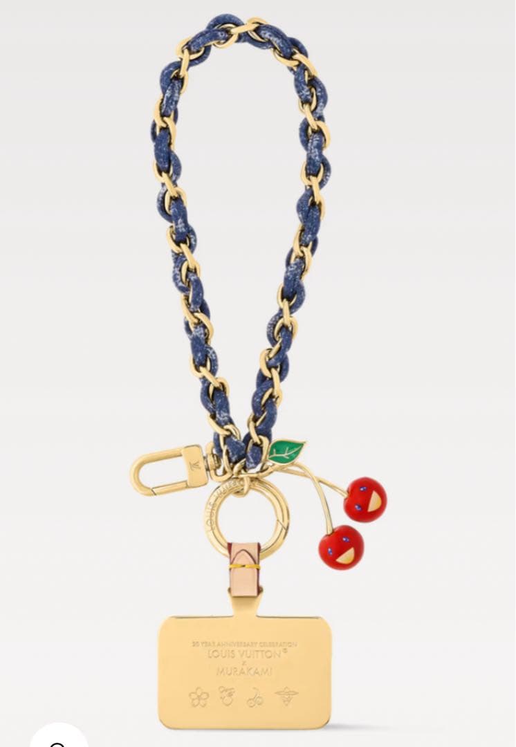 新品LV × TM フォーンチャーム 村上隆　ルイヴィトン チェリー