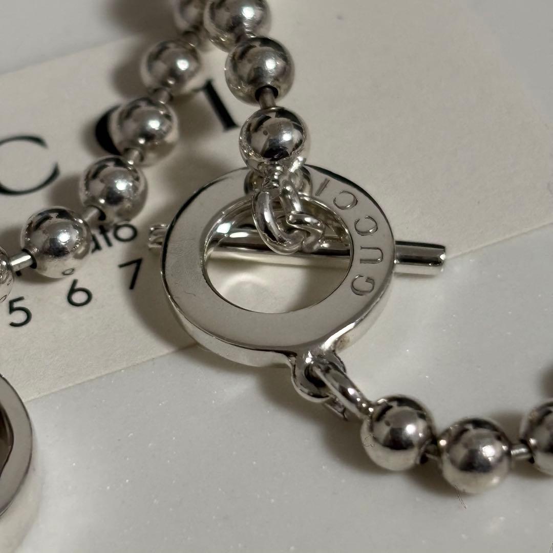 GUCCI 新品同様品　インターロッキングネックレス　極美品　925シルバー