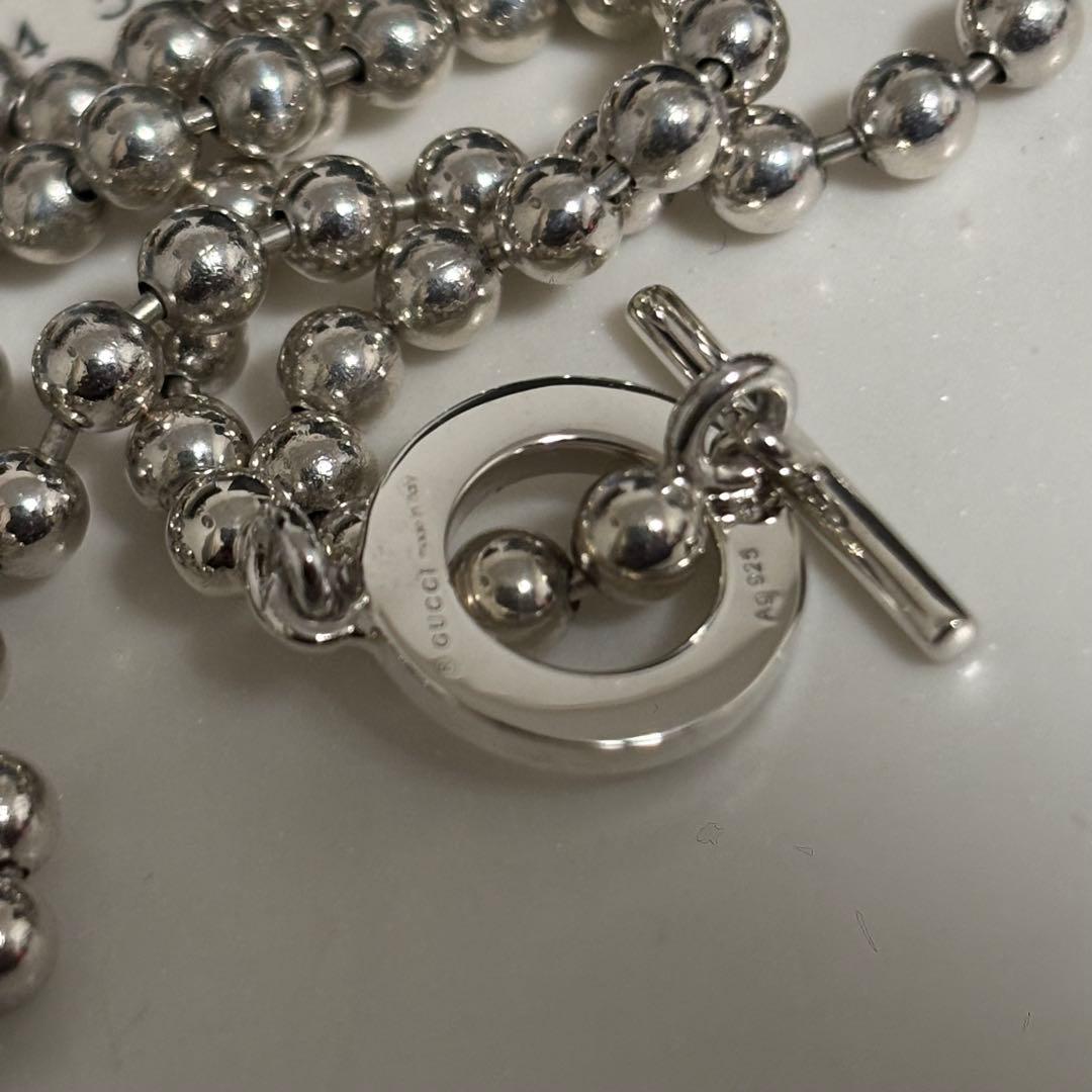 GUCCI 新品同様品　インターロッキングネックレス　極美品　925シルバー