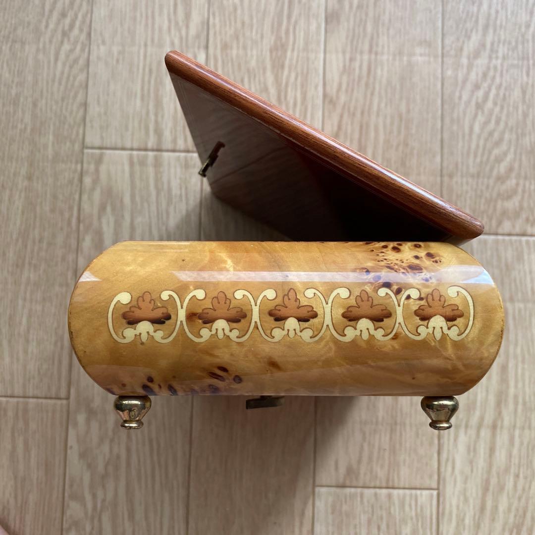 手巻きオルゴール イタリア製　アンティーク