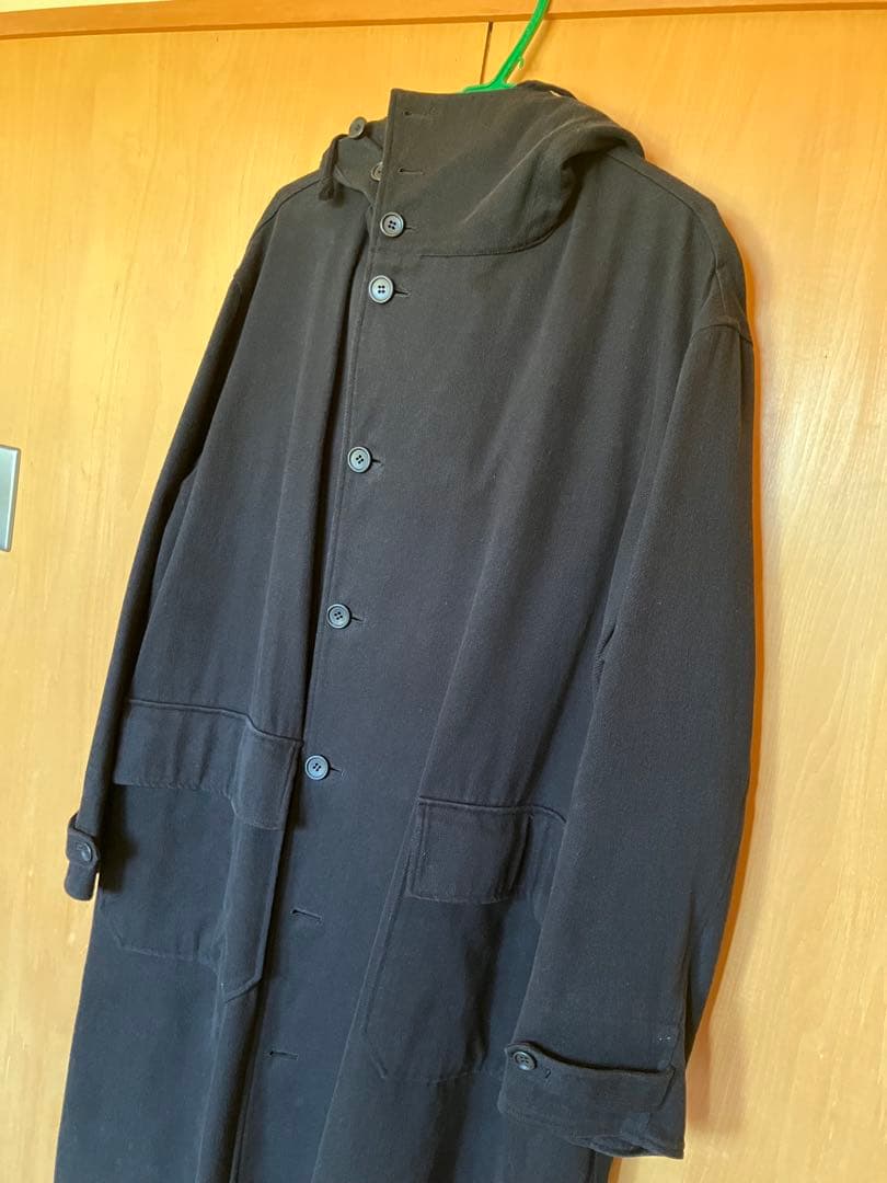 Y's for men ロングコート ブラック　フード