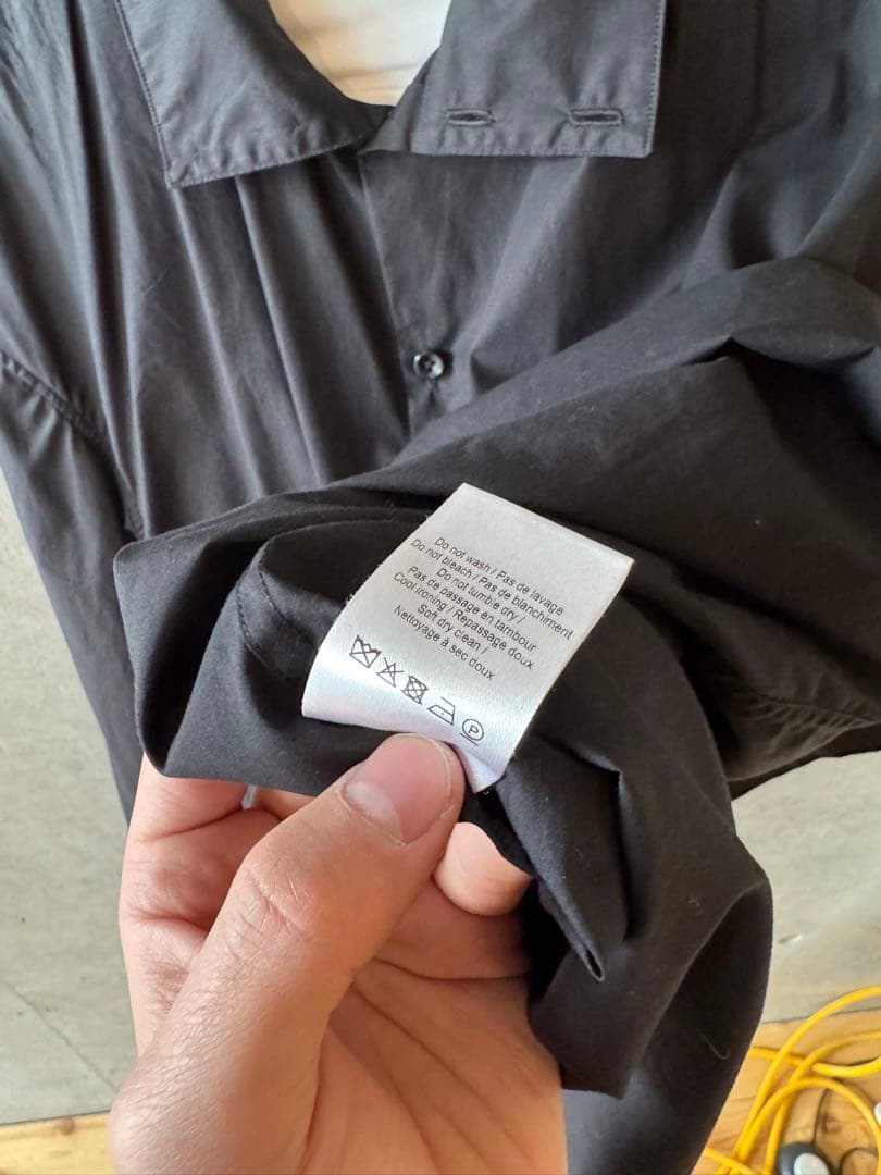 LEMAIRE ルメール HIGH COLLAR SHIRT ブラック 46