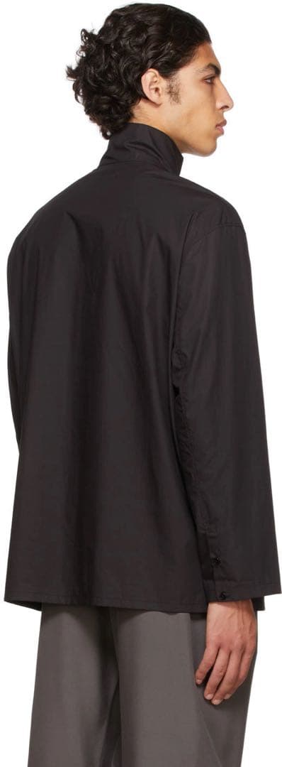 LEMAIRE ルメール HIGH COLLAR SHIRT ブラック 46