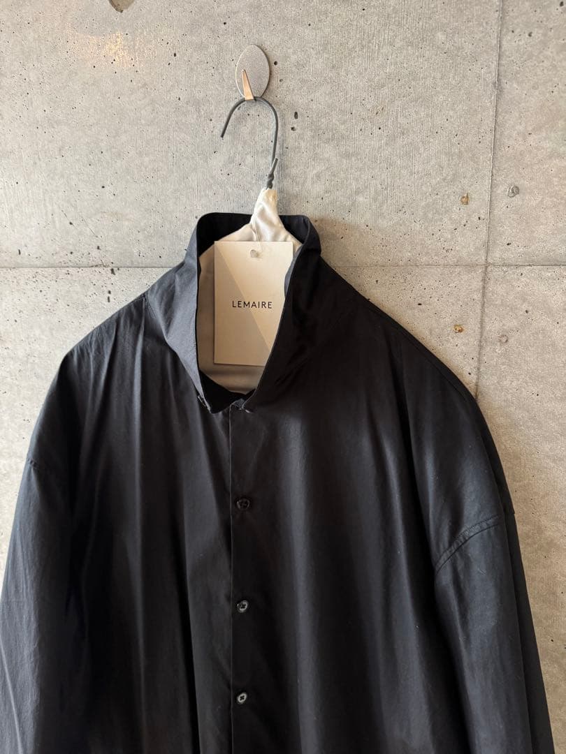 LEMAIRE ルメール HIGH COLLAR SHIRT ブラック 46