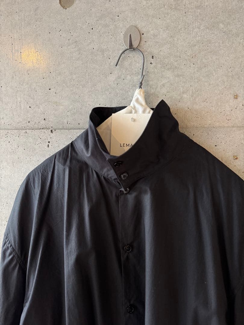 LEMAIRE ルメール HIGH COLLAR SHIRT ブラック 46