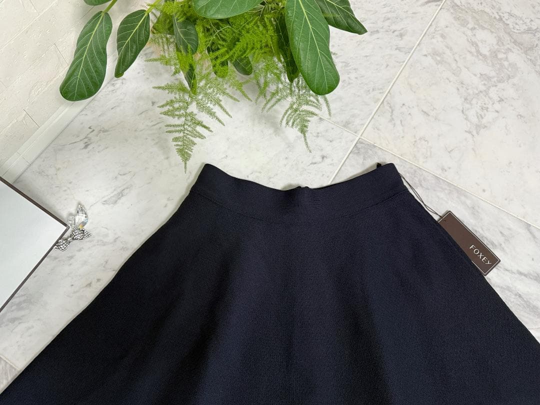 未使用★FOXEY/フォクシー ニットスカート サーキュラーミニ 42