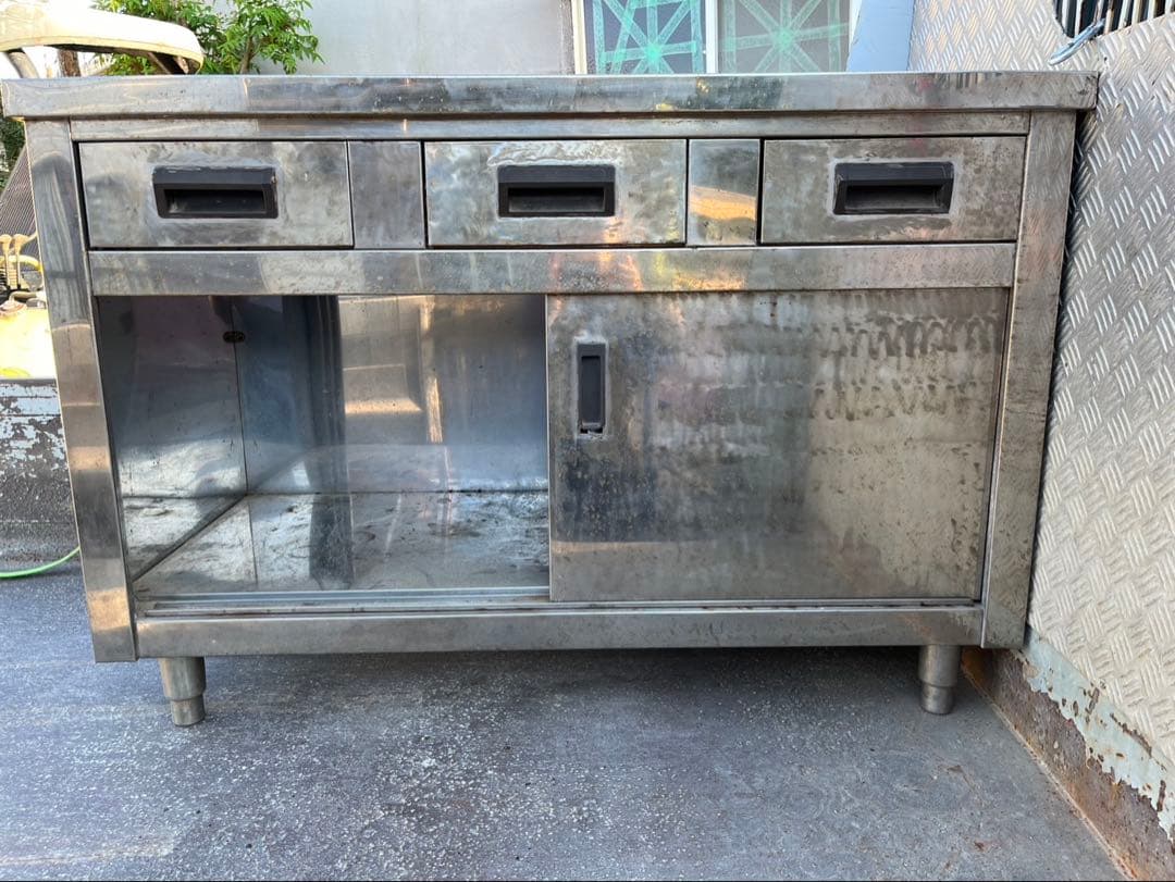 業務用　ステンレス　キャビネット　作業台　調理台　厨房設備　厨房機器