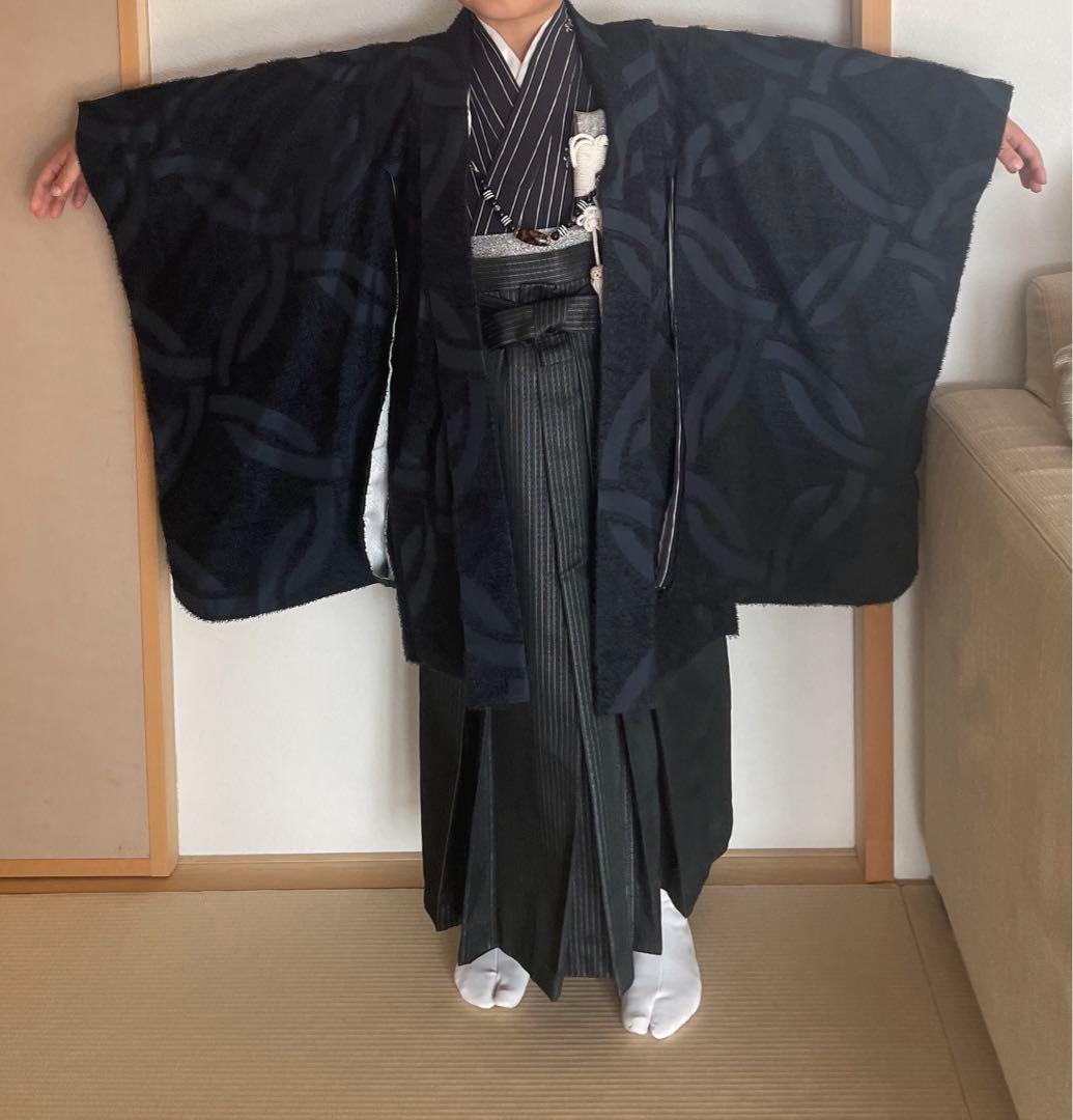 七五三　男の子　着物　羽織袴　5歳　（織美桐おりびと）