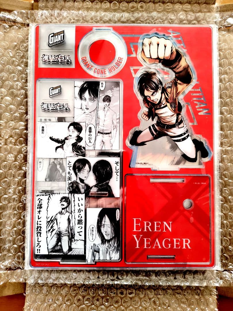 進撃の巨人　ジャイアントコーンコラボアクリルスタンド　5種セット