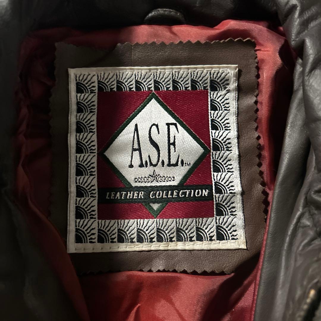 【NA】ヴィンテージ 本革 レザー A-2 ライダース ブルゾン ジャケット