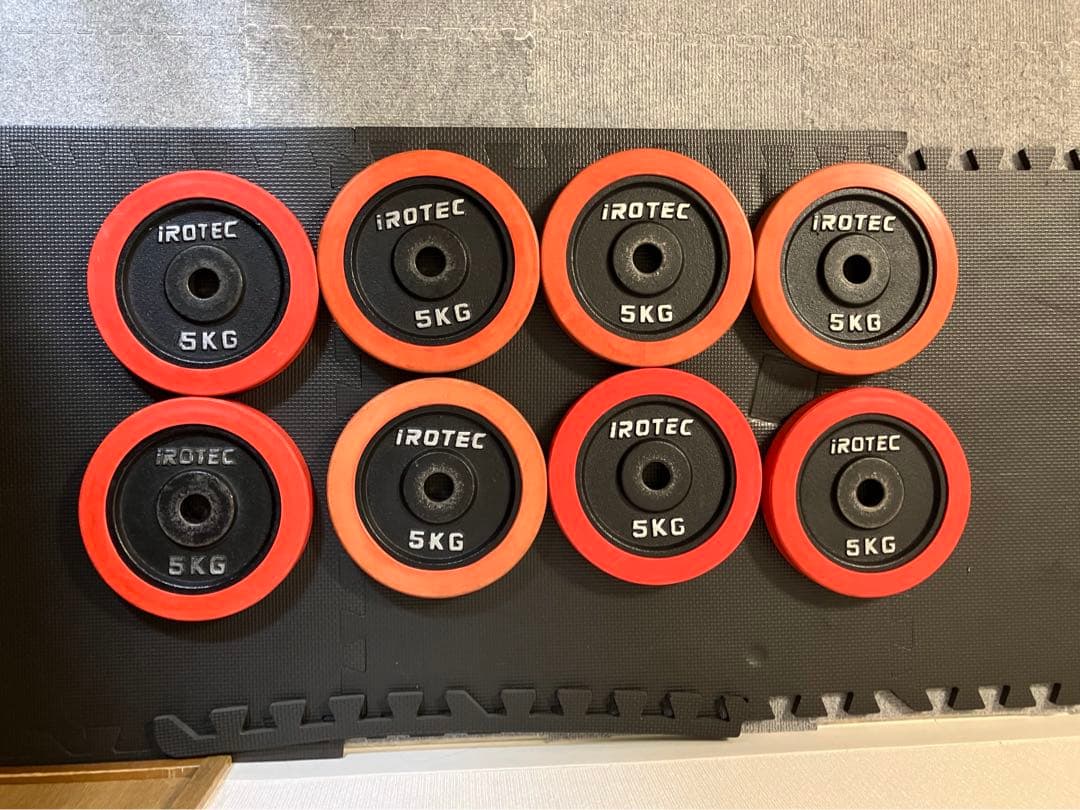IROTEC 5kg ダンベルプレート 8枚セット