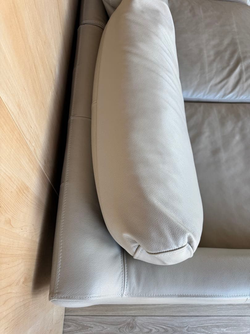 【rbn】 （1/2） アクタス ACTUS L字型ソファ レザー