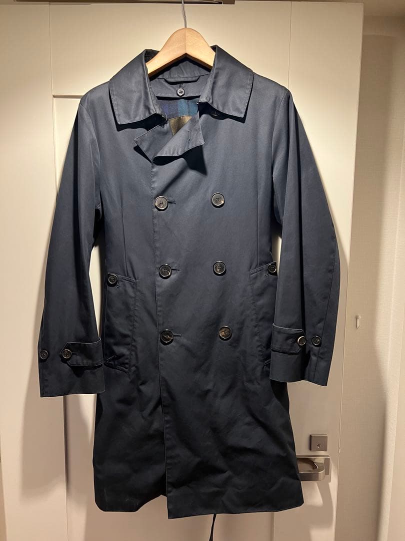 MACKINTOSH トレンチコート　36 ネイビー　ダブル