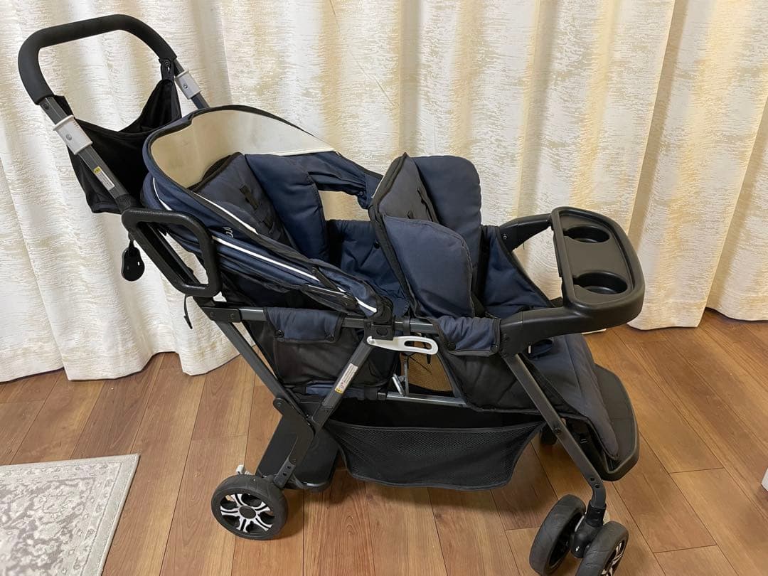 カトージ 二人でゴー リアシート付き レインカバー付き ブランケット付き