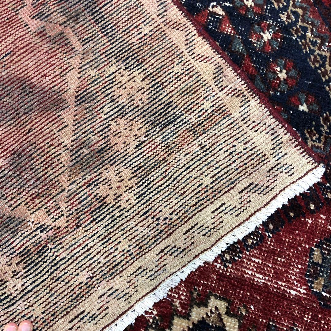 ペルシャ絨毯 ヴィンテージラグ 222×149cm 手織り オールドpersia