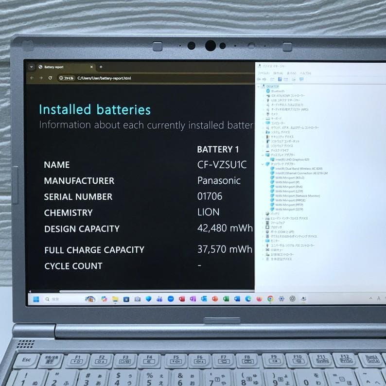 ※MS Office2024認証/レッツノート CF-SV7/顔認証/256GB