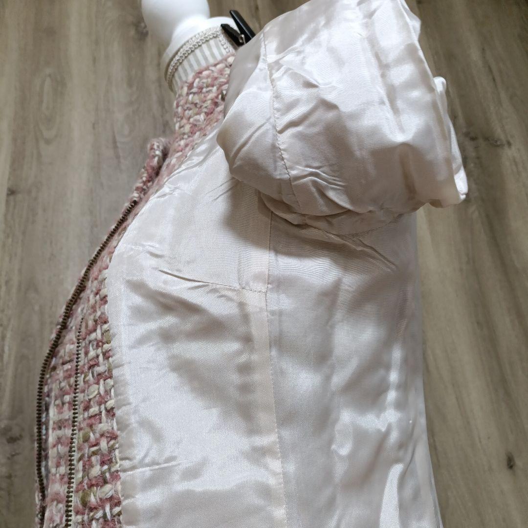 値下げ⤵Max＆co アルパカモヘア混 ツイードロングコートSize38美た品