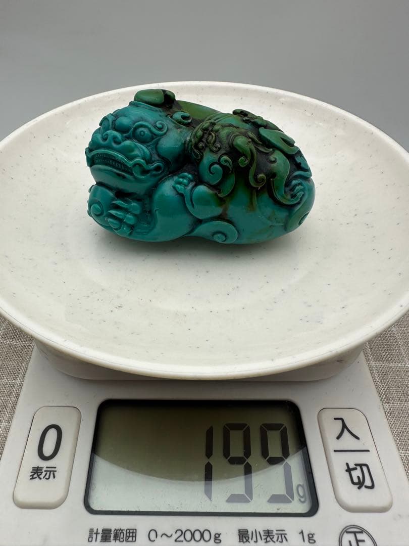 ☆天然石☆ ターコイズ 飾り アクセサリー 高磁石 精美雕刻（ひきゅう）大振