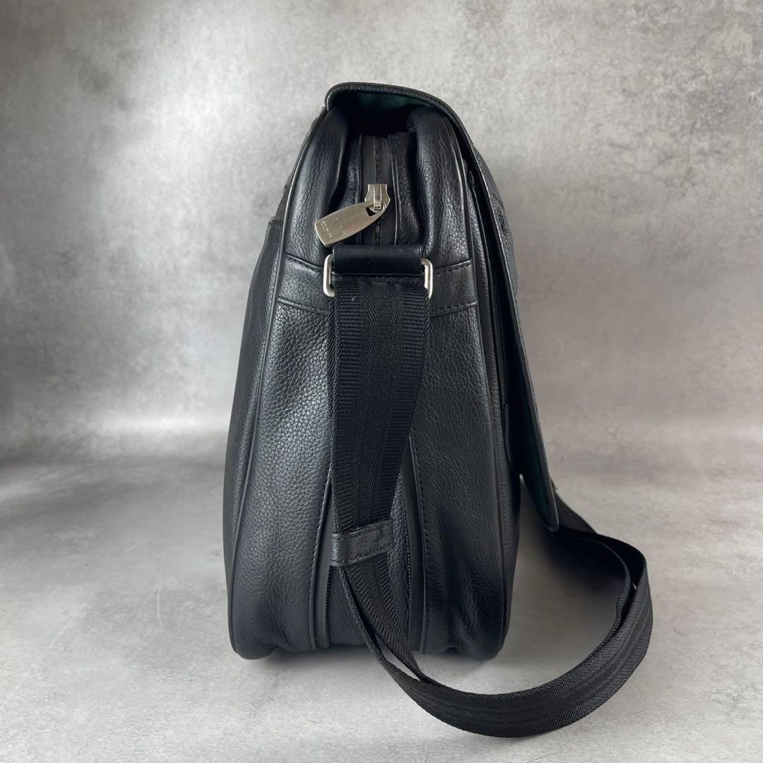 極美品 ダンヒル メッセンジャーバッグ ショルダーバッグ クロスボディ レザー