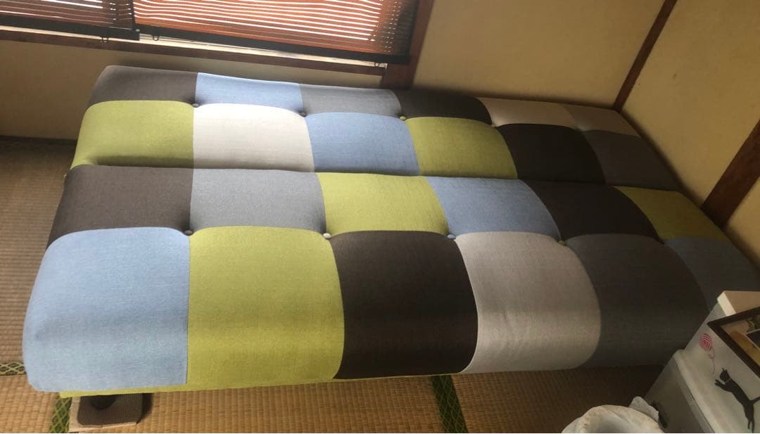 パッチワーク柄　ソファベッド