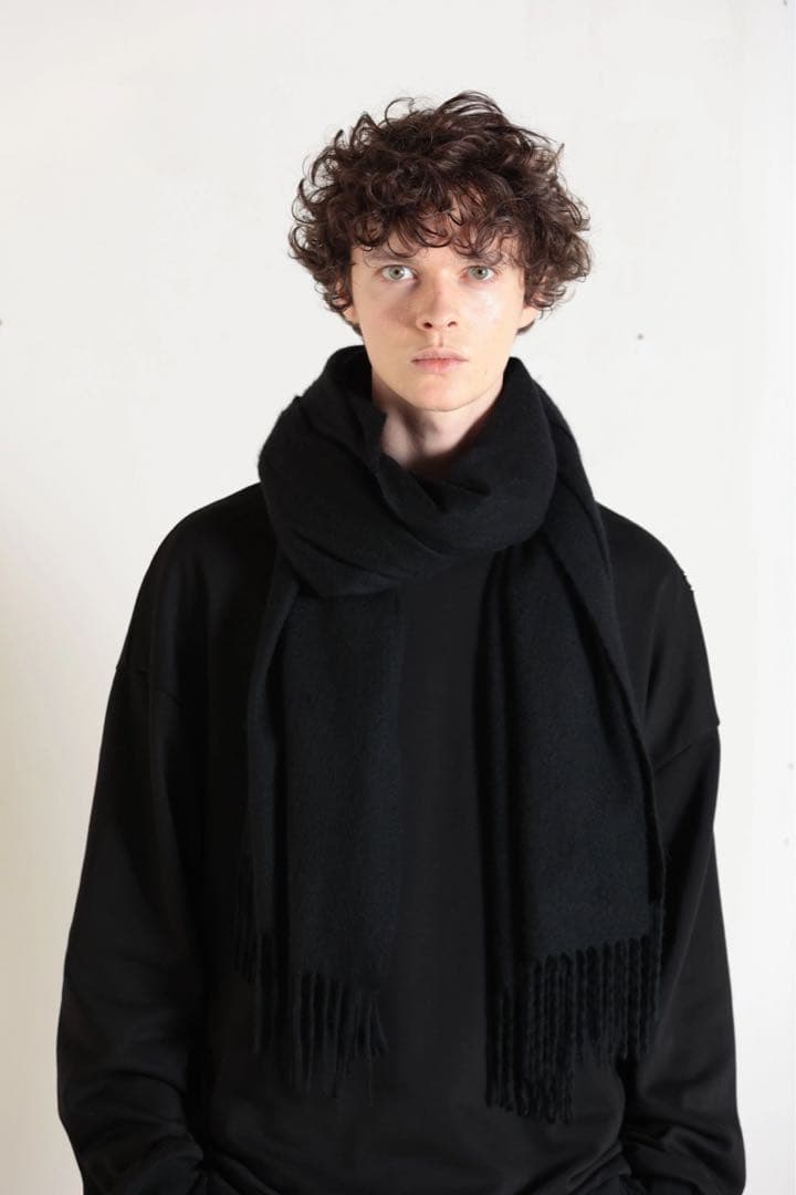 【新品未使用】MB ULTIMATE FABRICカシミア100%ストール(黒)