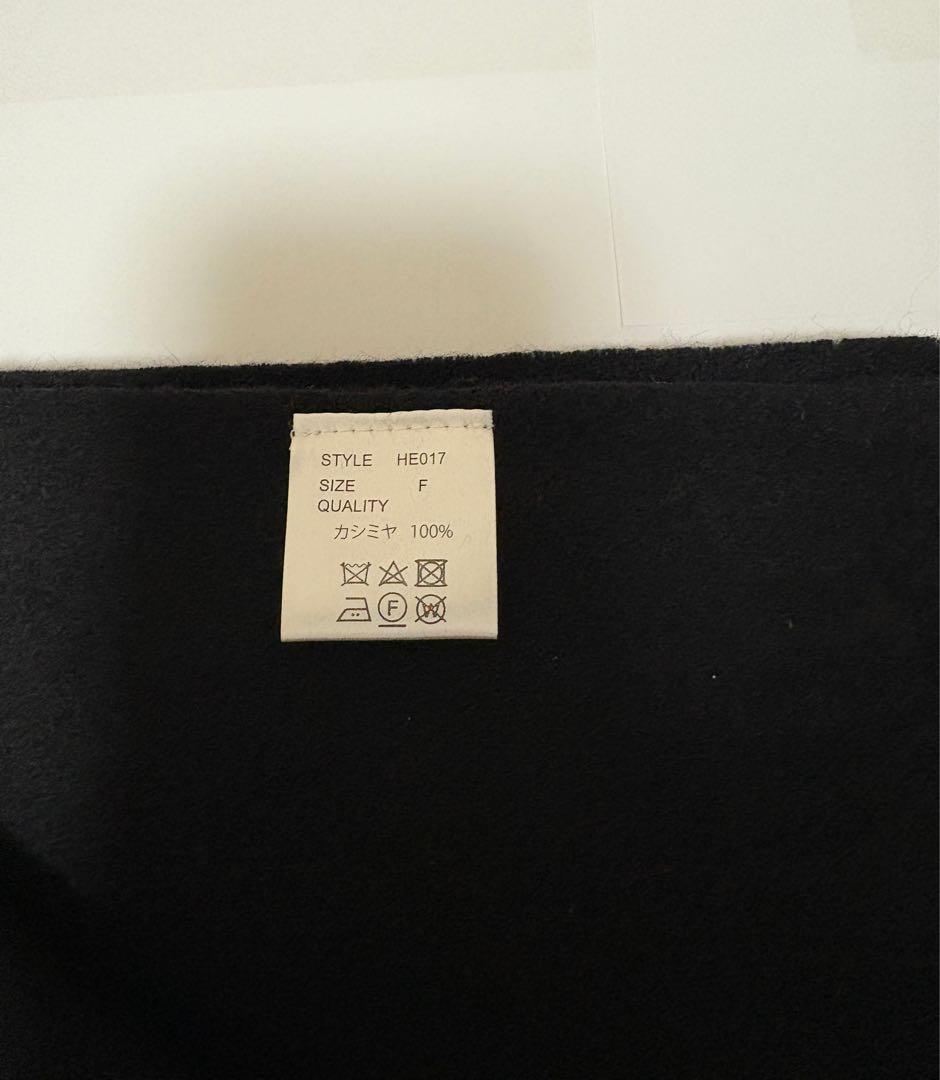 【新品未使用】MB ULTIMATE FABRICカシミア100%ストール(黒)