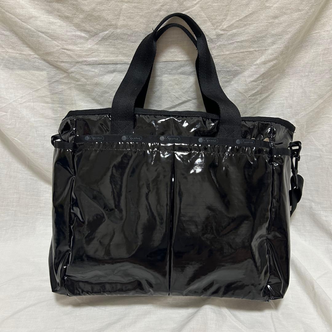 【美品】 ひとりっぷ×レスポートサック　ライアントラベルトート　ブラック