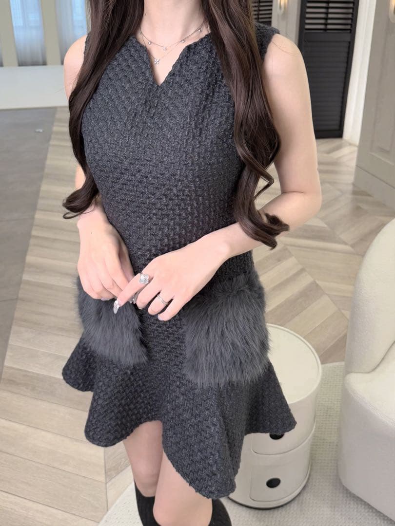 ルミニョン/pocket fur op 2024【ダークグレー】