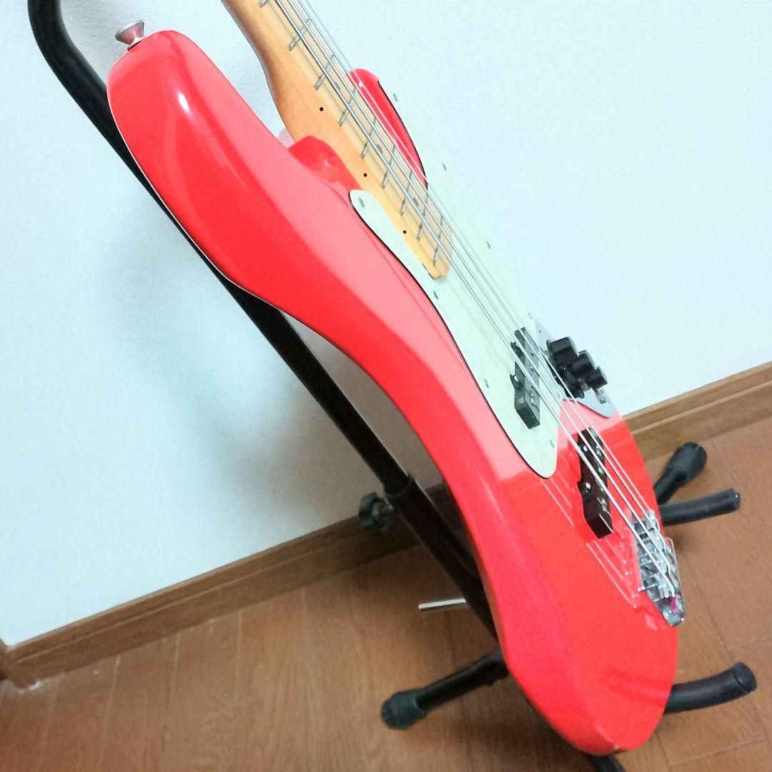 Vintage　ジャズベースタイプ　エレキベース　オレンジ色