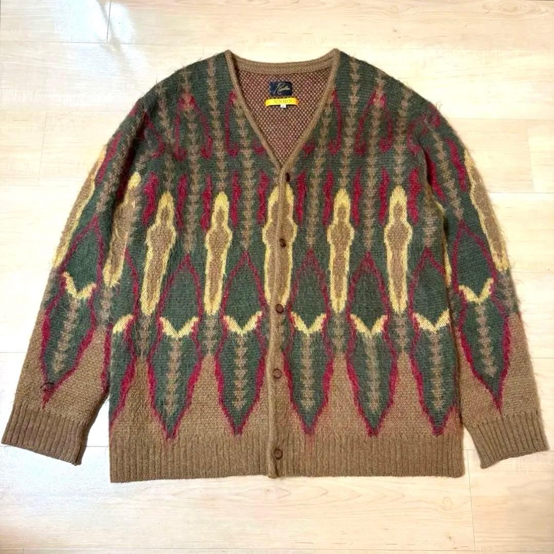 NEEDLES × Union Mohair Cadigan モヘア Ｌ