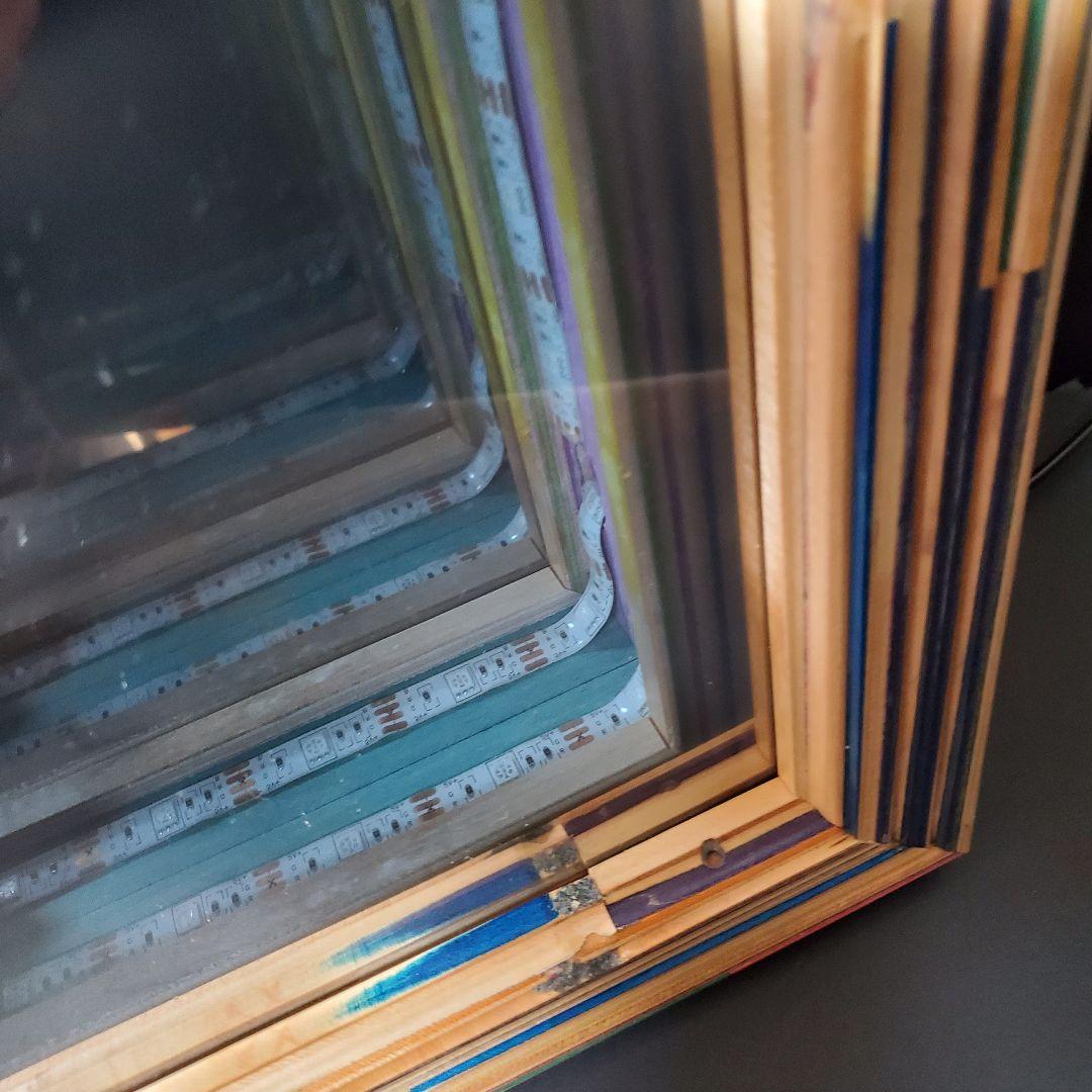 skateboard scrap LED アートフレーム