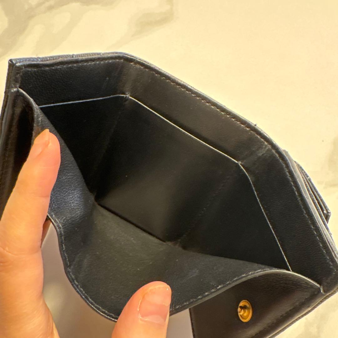 美品！サンローラン YSL 三つ折り財布 ブラック即購入OK！