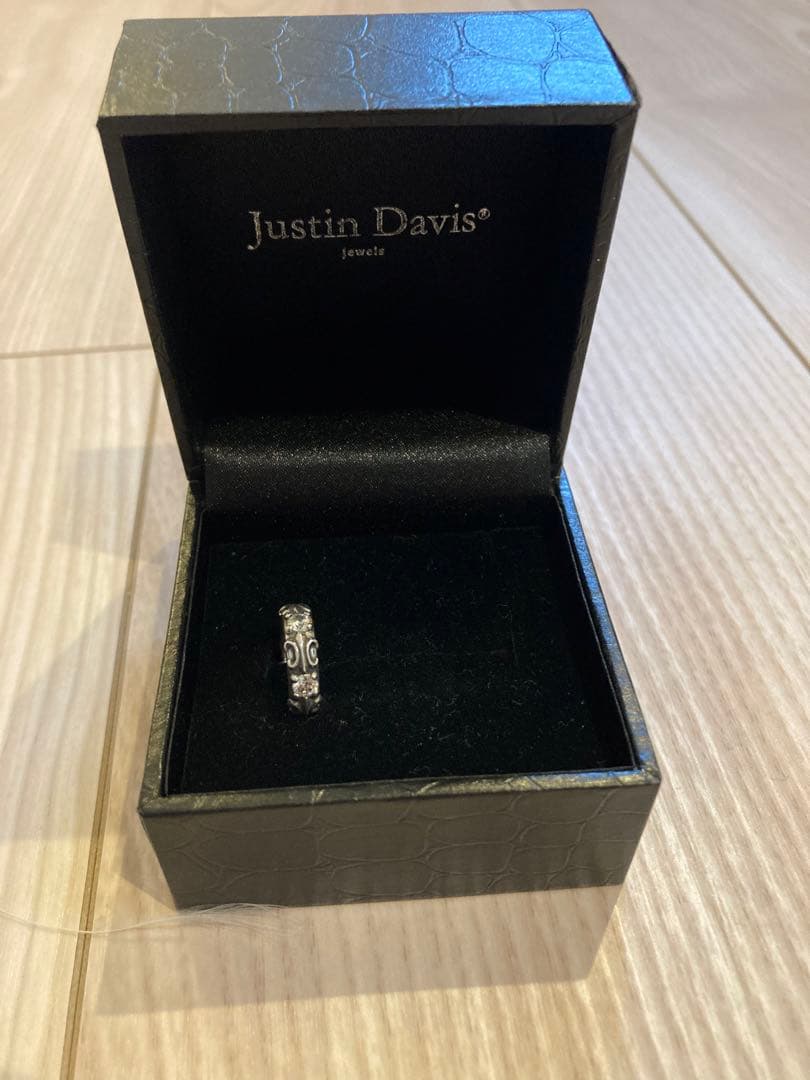 Justin Davis シルバー フープピアス