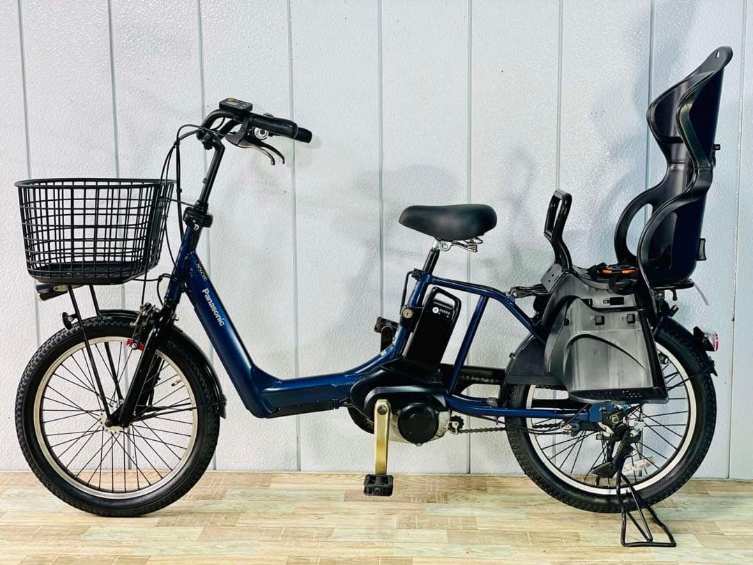 2474パナソニック12アンペア　3人乗り対応子供乗せ　電動アシスト自転車