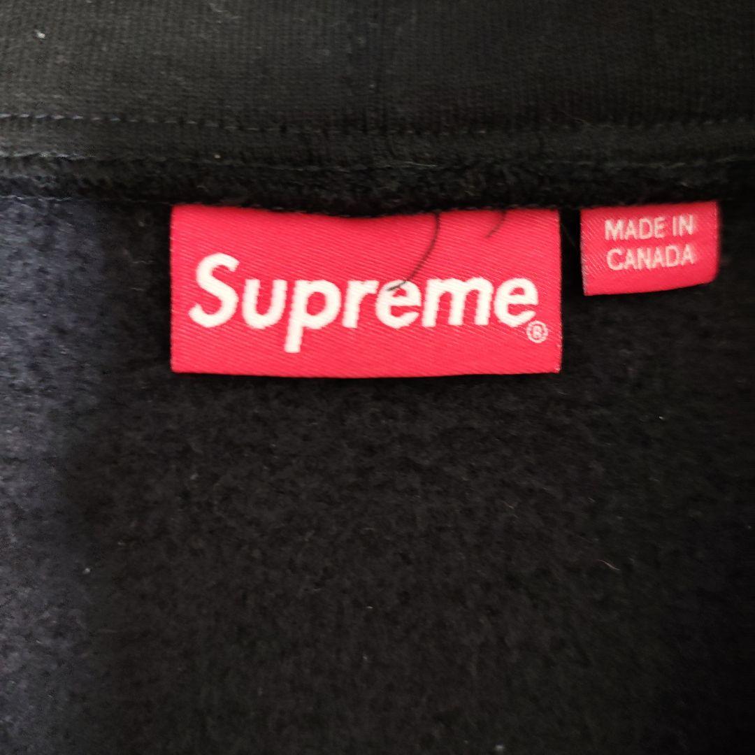 supremeSロゴジップパーカー
