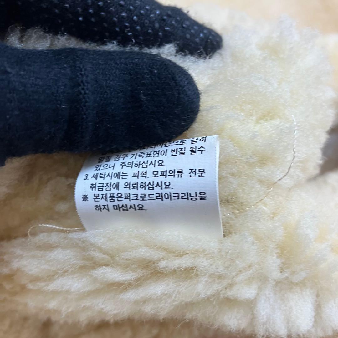 XL✨本革 羊革 レザー B-3 ムートン フライトジャケット ボア 肉厚