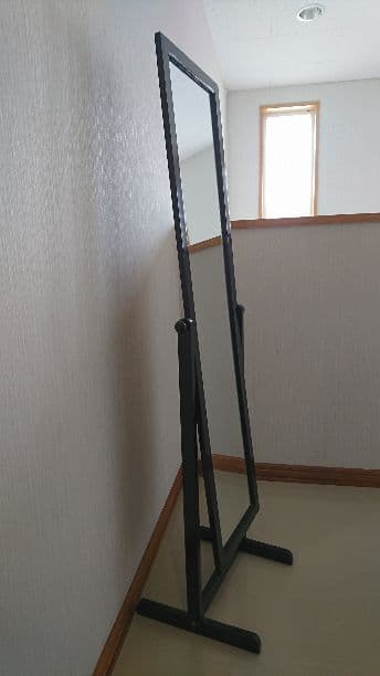 姿見スタンドミラー(ブラック)