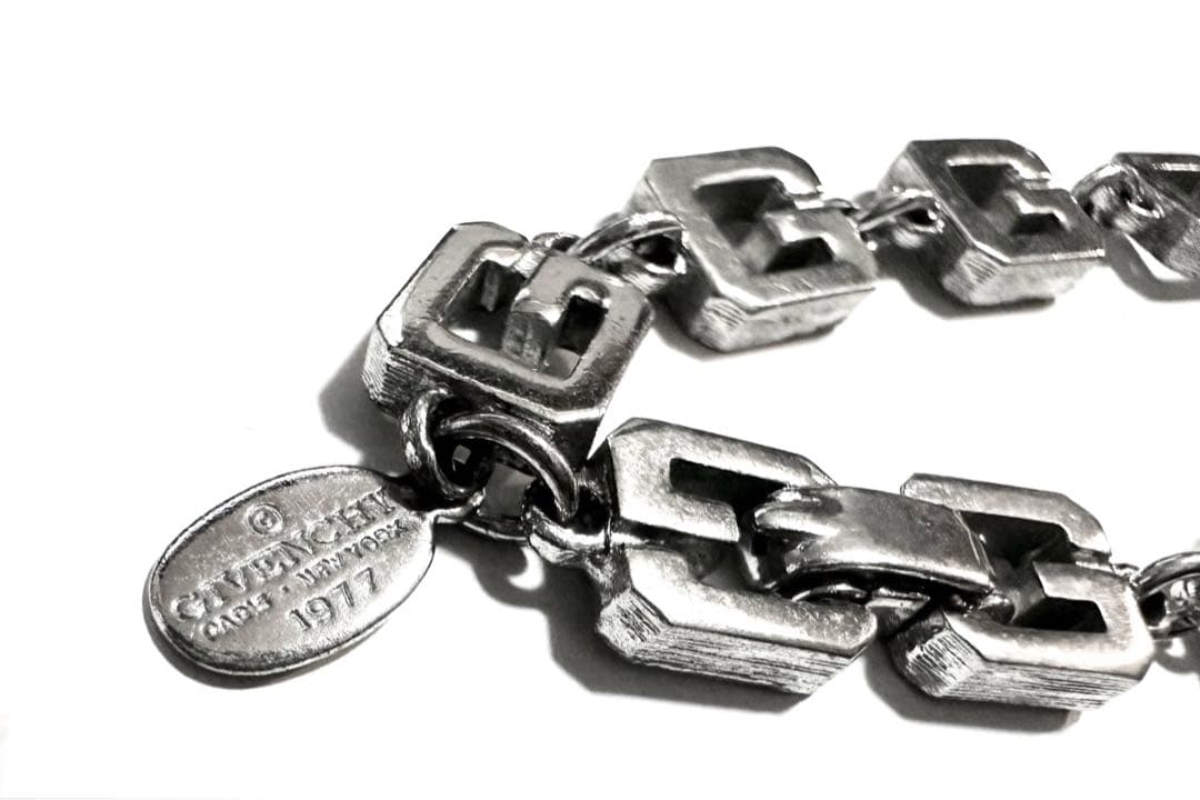 Givenchy シルバー 2連 ブレスレット ネックレス G ロゴ チョーカー